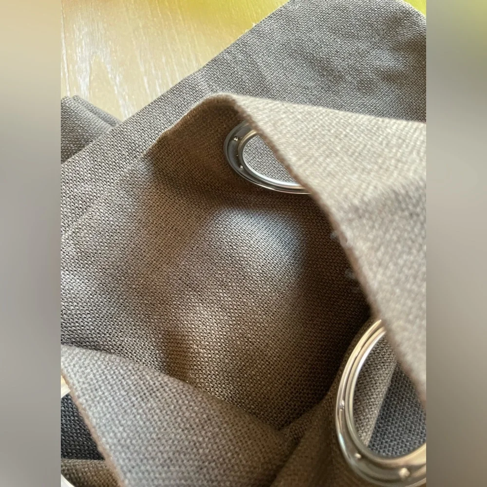 Chocolate brown west elm curtains